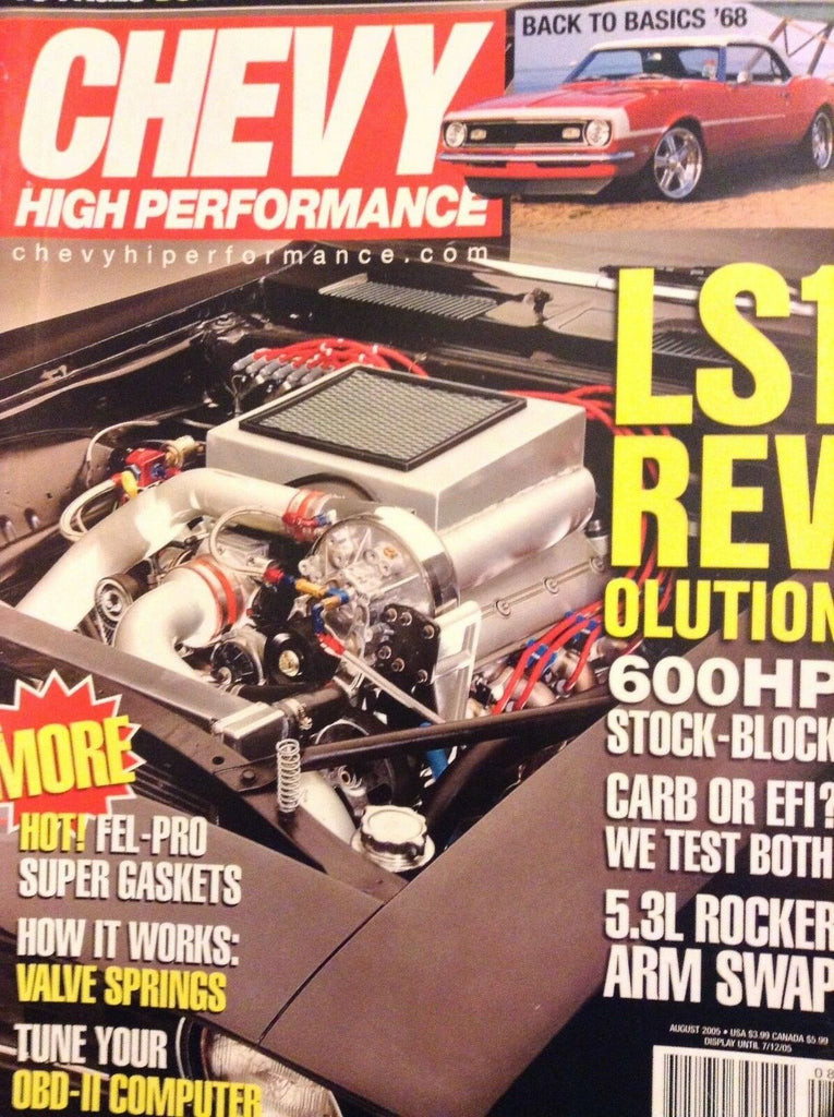 Chevy High Performance Magazine LS1 Revolution August 2005 020718nonrh