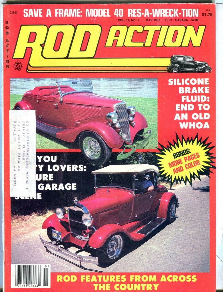 Rod Action Magazine May 1982 Silicone Brake Fluid EX w/ML 031017nonjhe