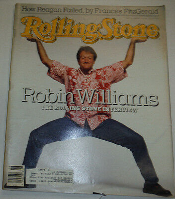 Rolling Stone Magazine Robin Williams Ronald Reagan Failed February 1988 022015r