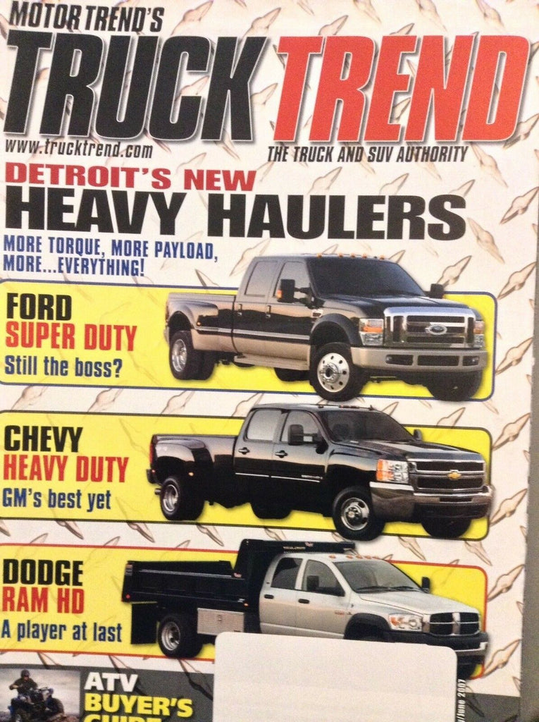 Motor Trend's Truck Trend Magazine Detroit's Haulers May/June 2007 021418nonrh