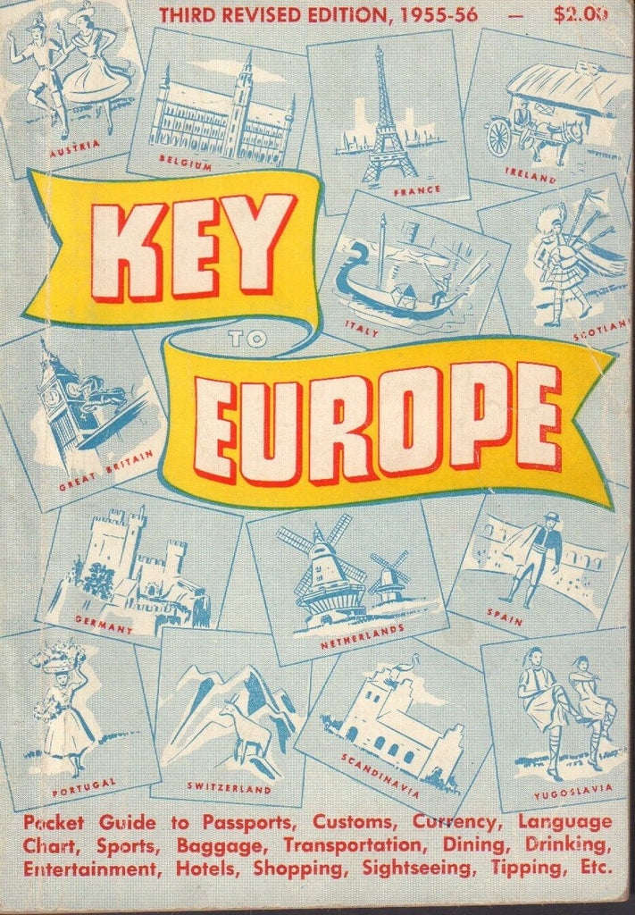 Key TO Europe Pocket Guide 1955-56 072617nonjhe