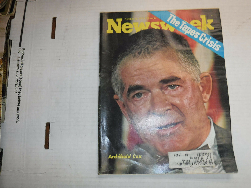 Newsweek Magazin Archibald Cox The Tapes Crisis October 29, 1973 100316R