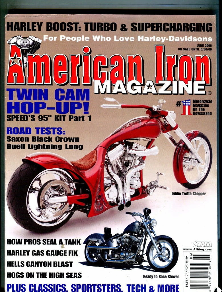 American Iron Magazine June 2006 Eddie Trotta Chopper EX No ML 022317nonjhe