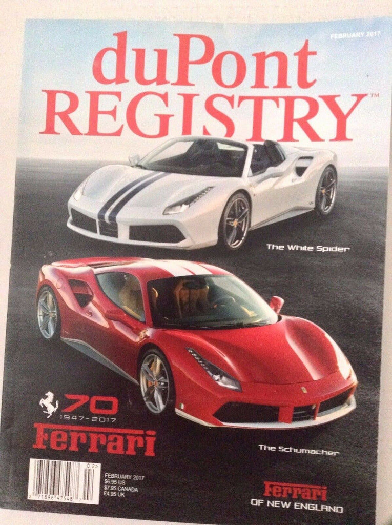 duPont Registry Magazine White Spider Schumacher February 2017 041217nonrh