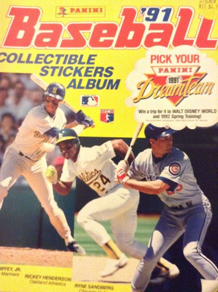 Baseball Collectible Stickers Magazine Album 1991 120118nonrh