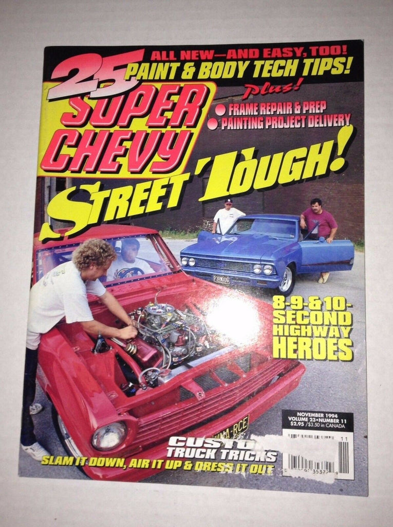 Super Chevy Magazine Highway Heroes & custom tricks November 1994 030717NONRH