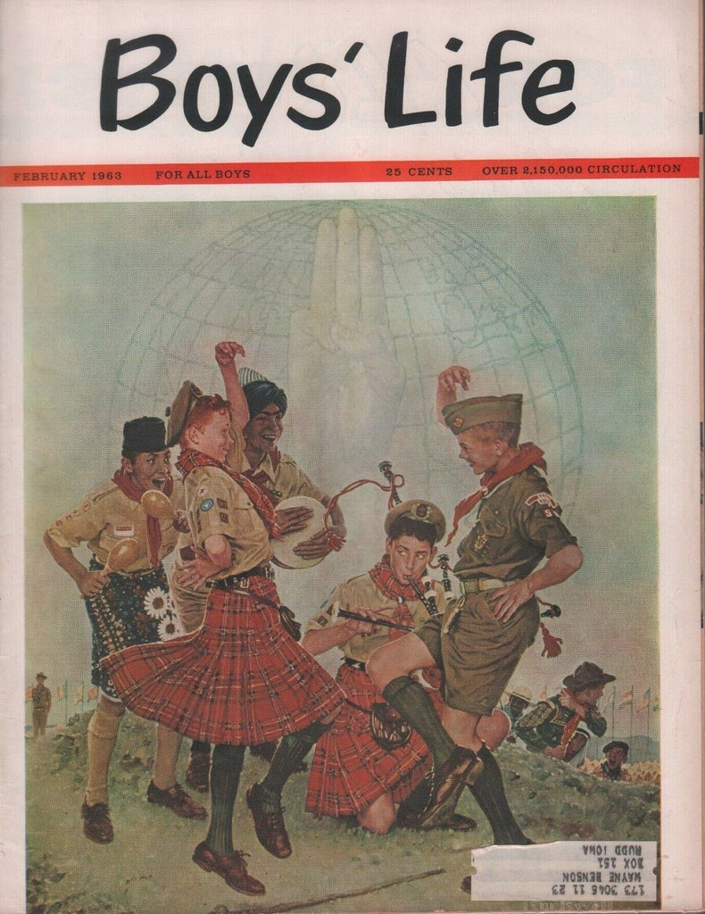 Boys Life February 1963 Norman Rockwell w/ML 101618DBE