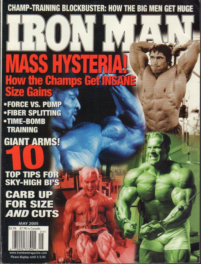 Iron Man May 2005 Arnold Schwarzenegger Ric Flair 083018AME