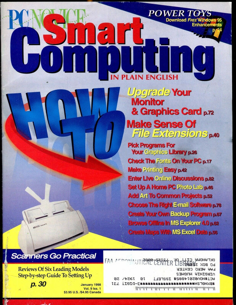 Smart Computing Magazine January 1998 Scanners FAA EX w/ML 022417nonjhe