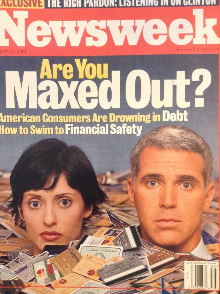 Newsweek Magazine Are You In Debt August 27, 2001 041918nonrh