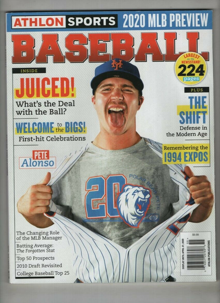 Athlon Sports Baseball Mag Pete Alonso & 1994 Expos 2020 Vol.33 021721nonr