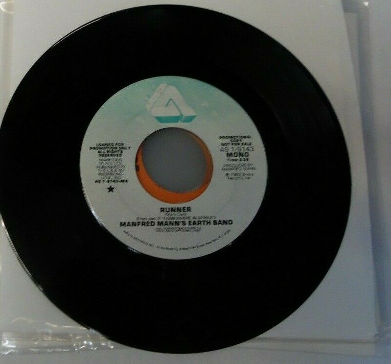 Manfred Mann's Earth Band Runner 45RPM PROMO MONO AS9143 022220LLE45