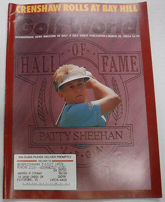 Golf World Magazine Patty Sheehan Crenshaw Rolls At Bay Hill March 1993 071315R