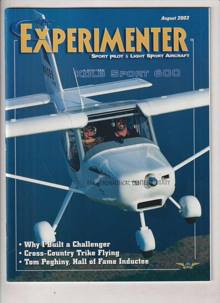 Experimenter Aviation Mag Kolb Sport 600 August 2003 040420nonrh