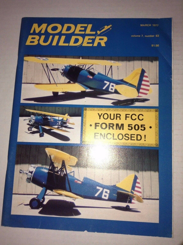 Model Builder Magazine Your FCC Form 505 Enclosed March 1977 032817NONRH