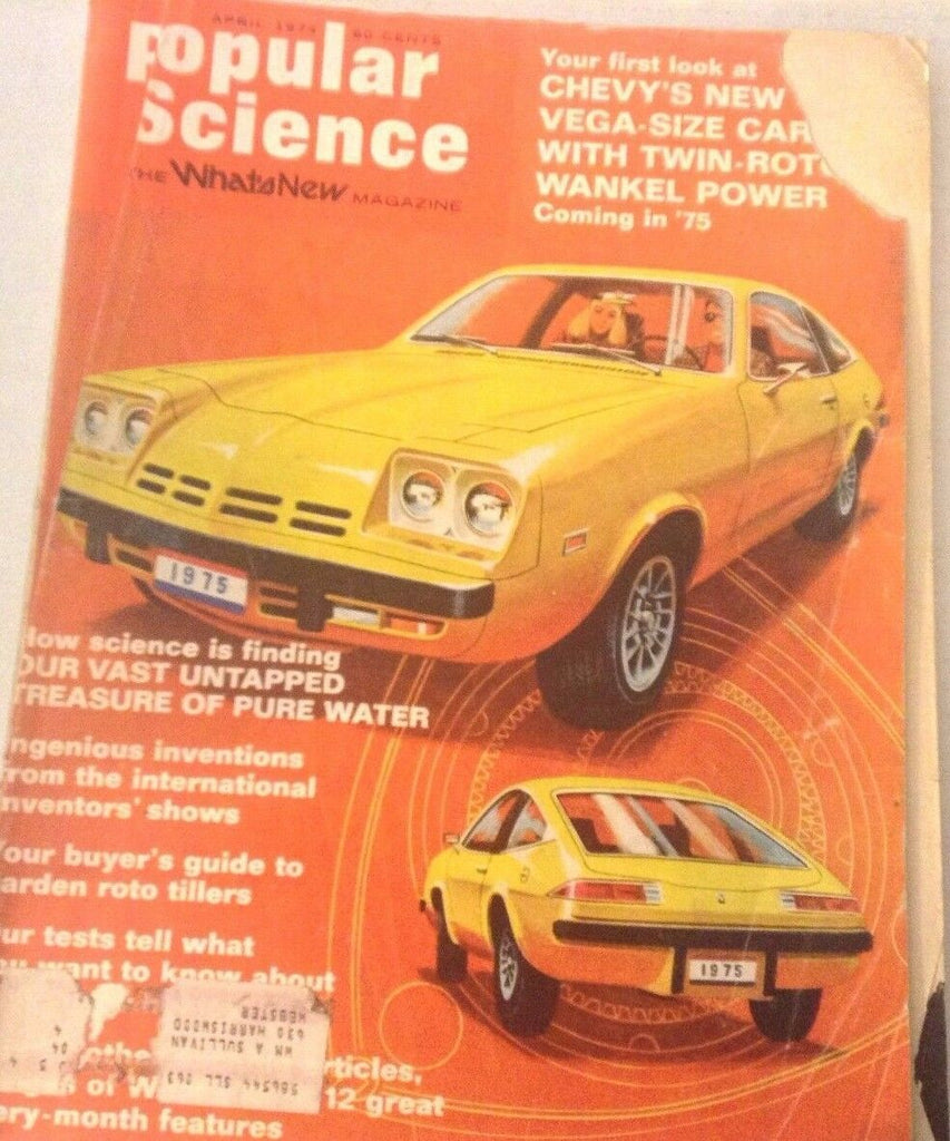 Popular Science Magazine Chevy's Vega Size Car April 1974 073117nonrh