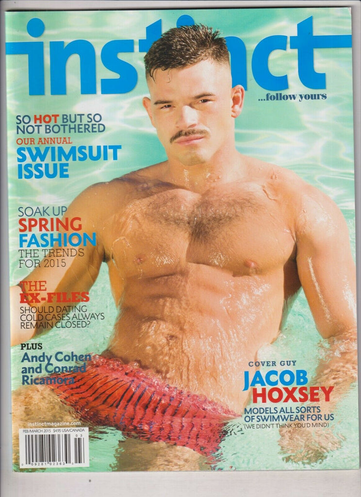 Instinct Gay Interest Jacob Hoxsey & Andy Cohen February/March 2015 030420nonr