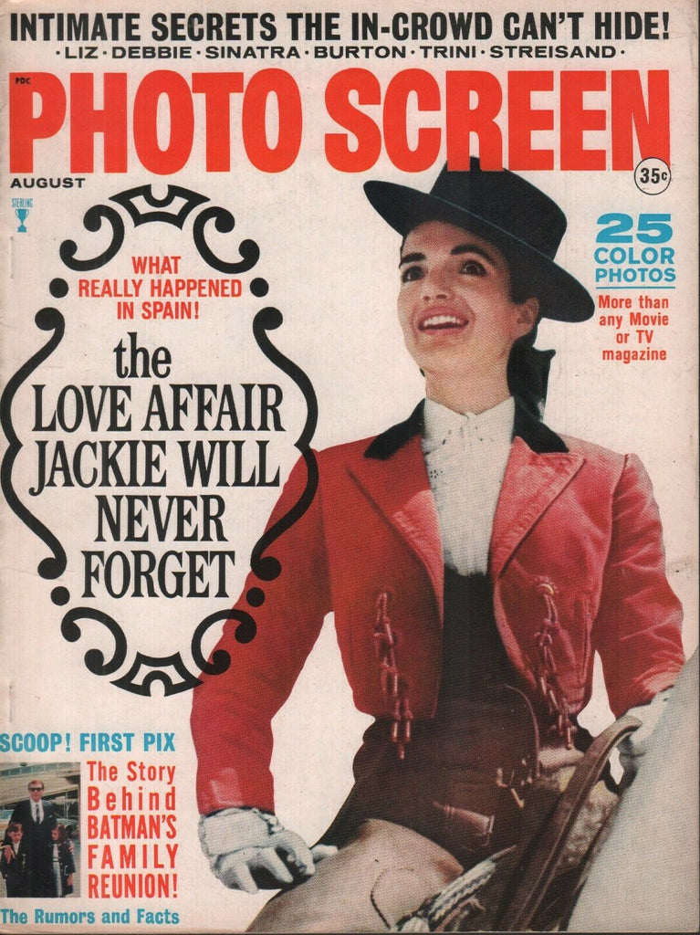Photo Screen August 1966 Jackie Kennedy Elizabeth Taylor 072219AME