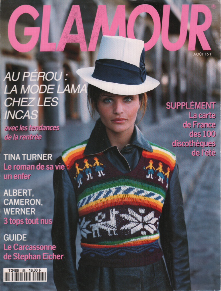 Glamour French August 1993 Tina Turner Stephan Eicher 040220DBE
