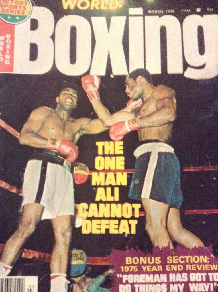 World Boxing Magazine Muhammad Ali George Foreman March 1976 012419nonrh
