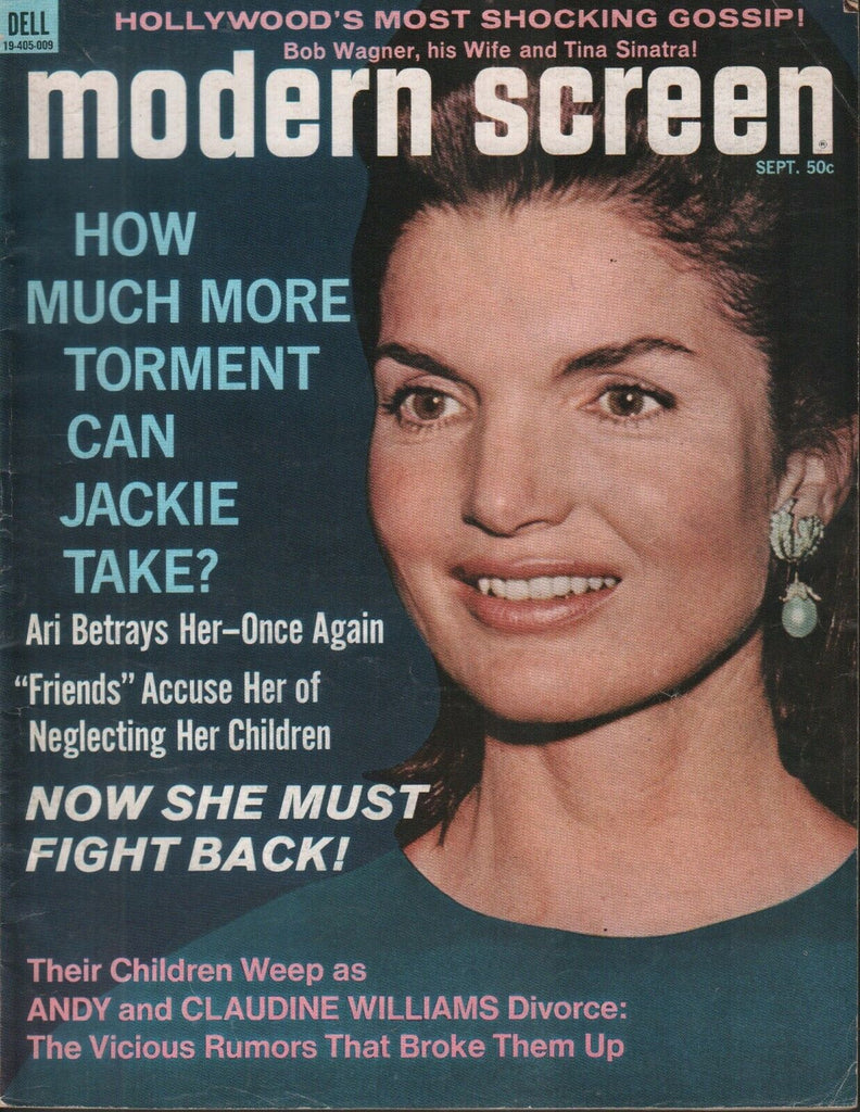 Modern Screen September 1970 Jackie Kennedy Onassis Bob Wagner 072219AME