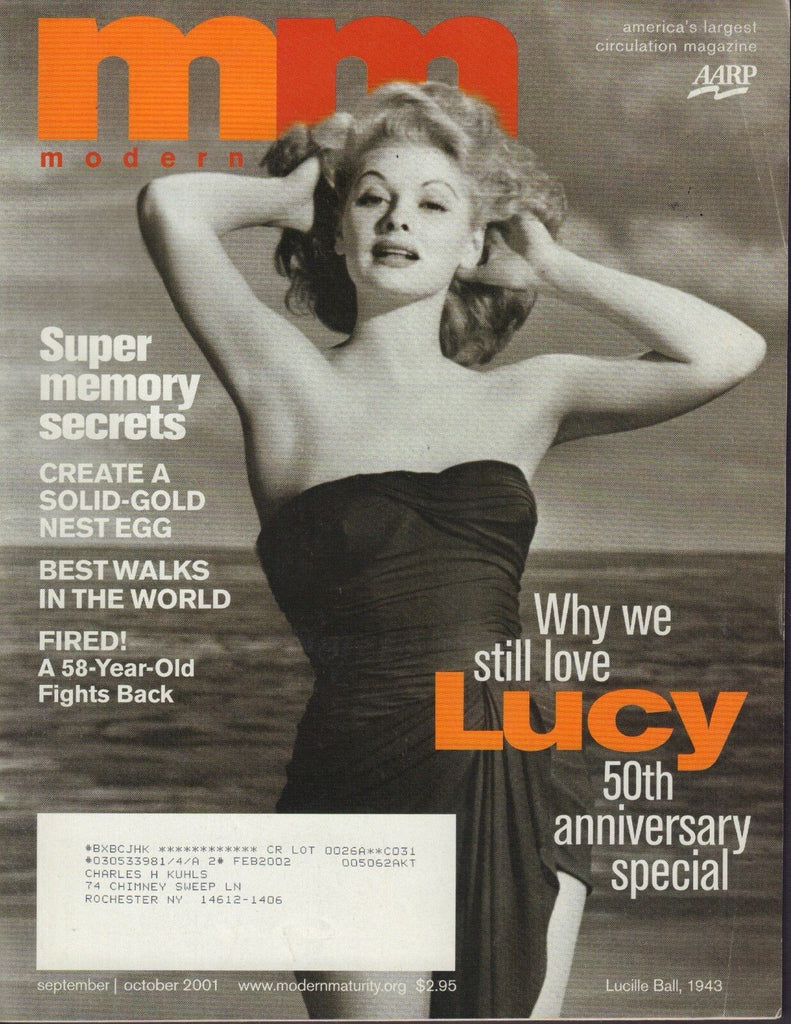 Modern Maturity Magazine Sept/Oct. 2001 Lucille Ball 101217nonjhe