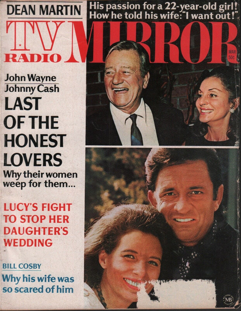 TV Radio Mirror March 1970 John Wayne Johnny Cash Bill Cosby 050918DBE