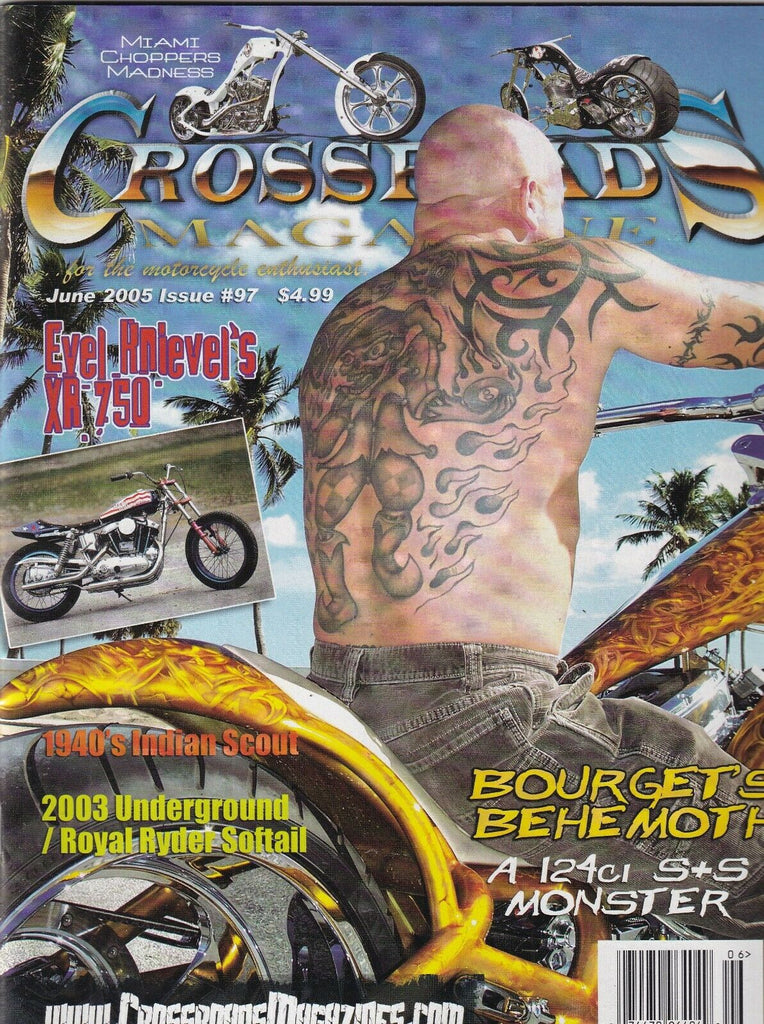 Crossroads Mag Evel Knievel's XR 750 Bourget's Behemoth June 2005 092519nonr