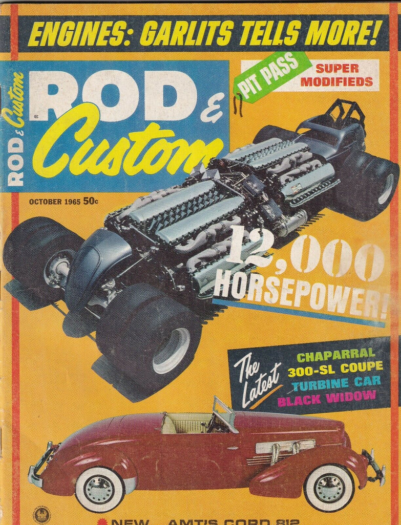 Rod & Custom Mag 300-SL Coupe & Turbine Car October 1965 102119nonr