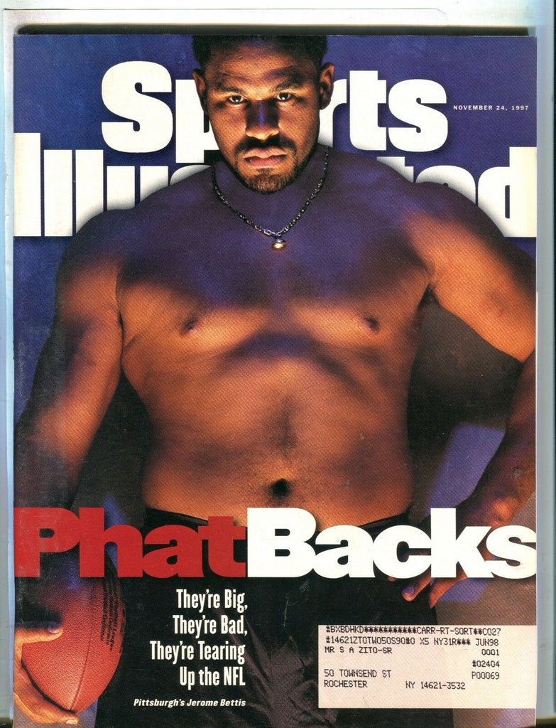 Sports Illustrated Magazine Nov. 24 1997 Jerome Bettis EX w/ML 051917nonjhe