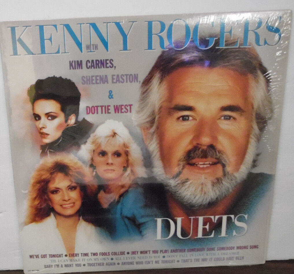 Kenny Rogers Duets with Kim Carnes Sheena Easton Dottie West vinyl 062618LLE