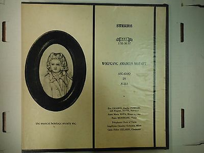 33 RPM Vinyl Amadeus Mozart Ascanio In Alba MHS 1755/56/57 010615KME
