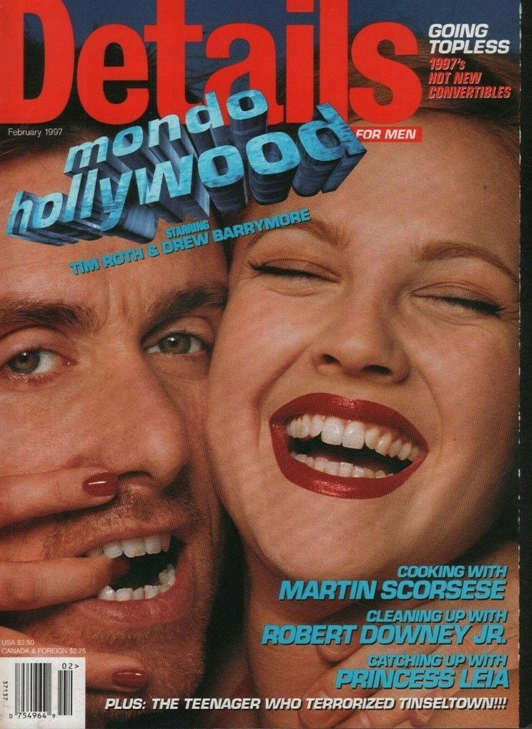 Details February 1997 Tim Roth Drew Barrymore Robert Downey Jr 070519DBE2