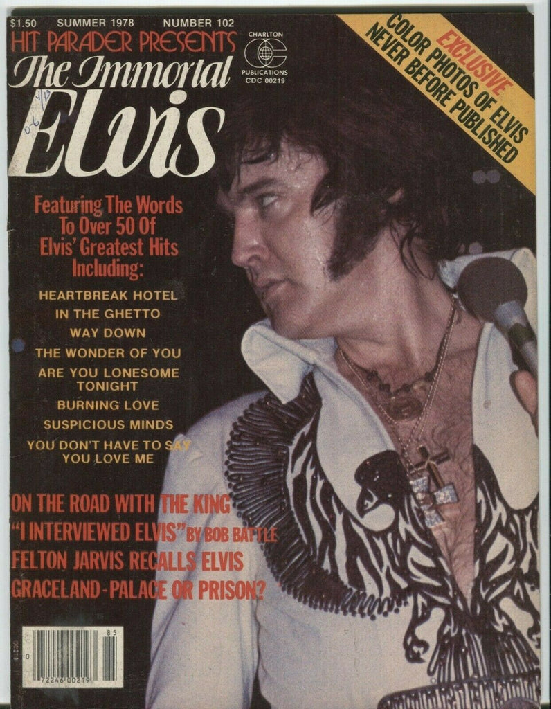 Hit Parader Presents The Immortal Elvis Summer 1978 Number 102 102819DBE
