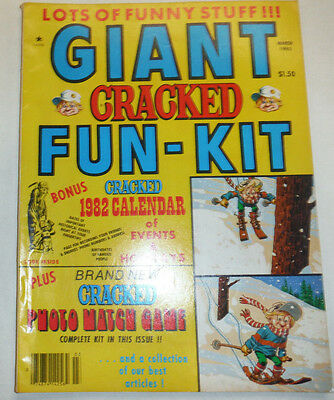 Giant Cracked Fun Kit Magazine Sking & Photo Match Game March 1982 032515R
