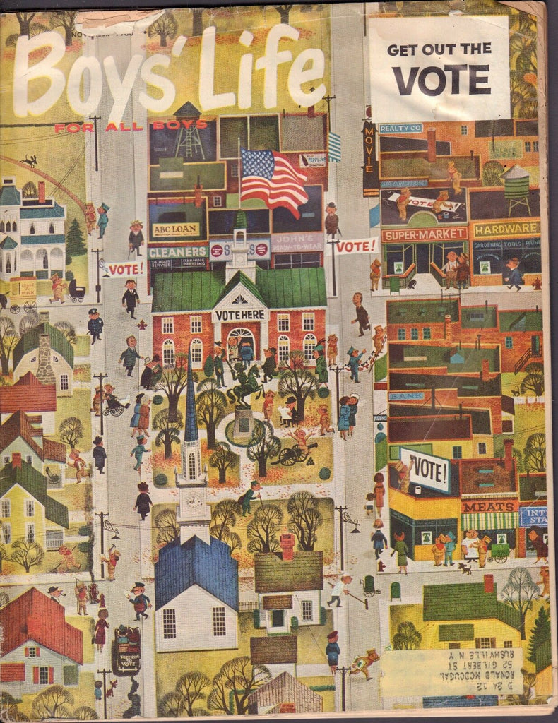 Boys Life November 1960 Get out the Vote w/ML 011717DBE2