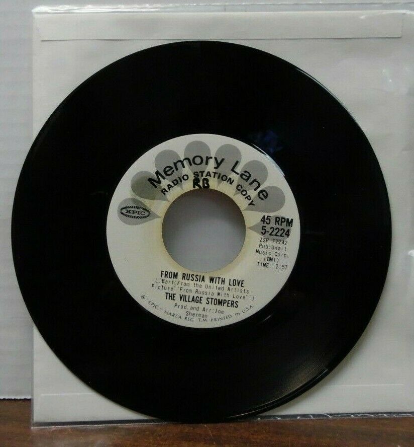 The Village Stompers From Russia with Love 45RPM PROMO 5-2224 022220LLE45