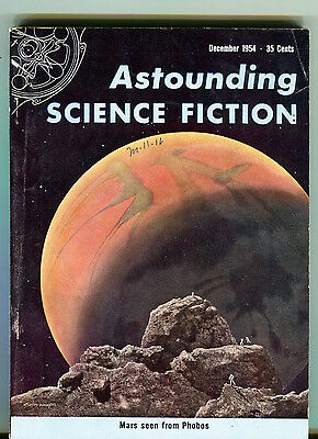 Astounding Science Fiction December 1954 Mars Seen From Phobos EX 032116jhe