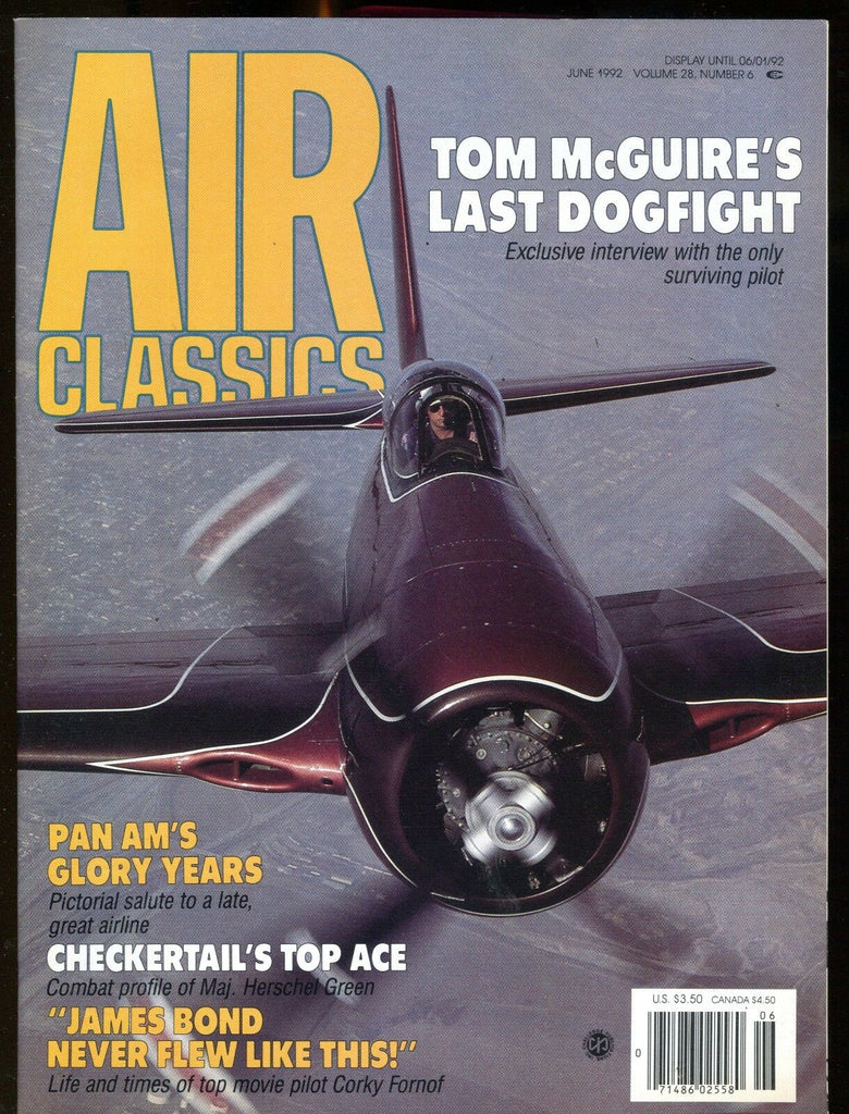 Air Classics Magazine June 1992 Tom McGuire Interview Ex No ML 120516jhe