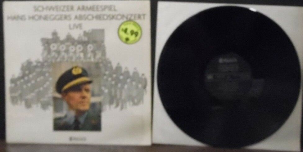 Schweizer Armeespiel Hans Honeggers Abschiedskonzert Live vinyl 1976 010519LLE