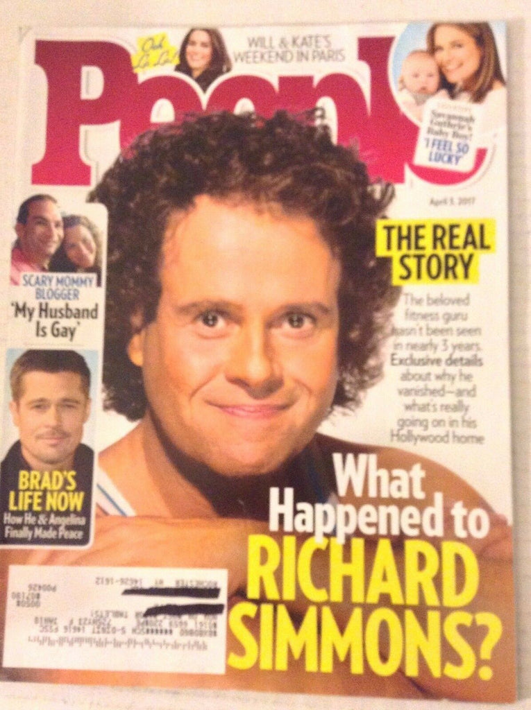 People Weekly Magazine Richard Simmons Now Brad Pitt April 3, 2017 042917nonrh2