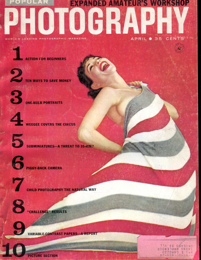 Popular Photography Magazine April 1958 VG w/ML 030217nonjhe