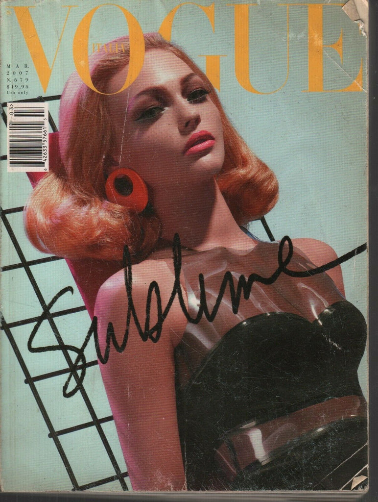 Vogue Italia March 2007 Ssasha Pivovarova Saša Courtney Love 080919AME2