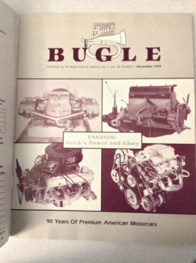 Buick Bugle Magazine 90 Years Of Premium Motors November 1993 032017NONRH