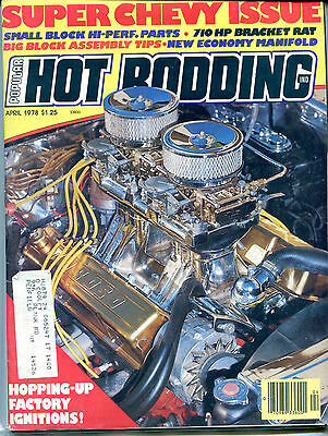 Hot Rodding Magazine April 1978 Super Chevy Issue ML VGEX 122215jhe
