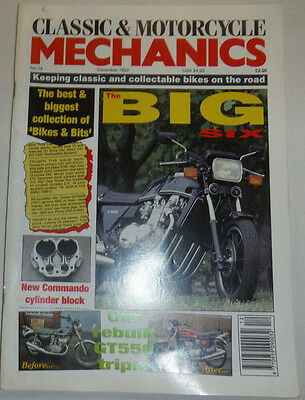 Motorcycle Mechanics Magazine The Big Six GT550 Triple December 1993 012715R