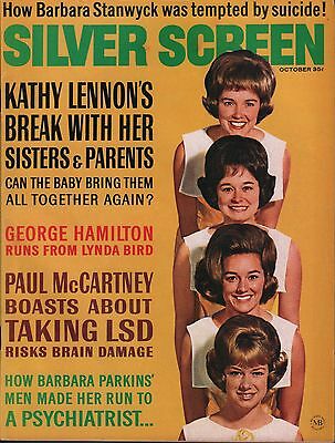 Silver Screen Magazine October 1967 Vol.37 no.10 EX 112415DBE