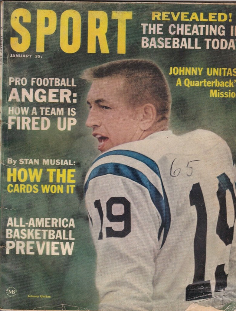 Sport Magazine Johnny Unitas Stan Musial January 1965 073119nonr