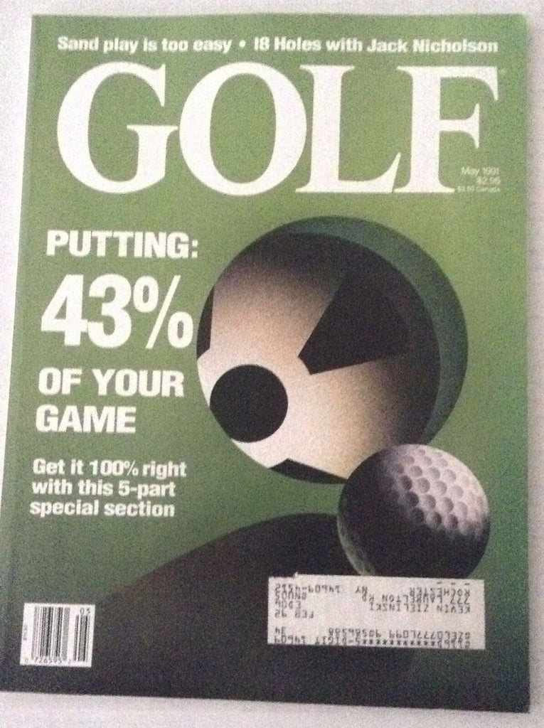 Golf Magazine Putting Is Half Of Your Game May 1991 020717RH