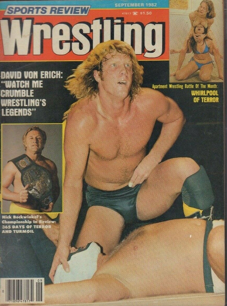Sports Review Wrestling September 1982 David Von Erich Nick Bockwinkel 022719DBE